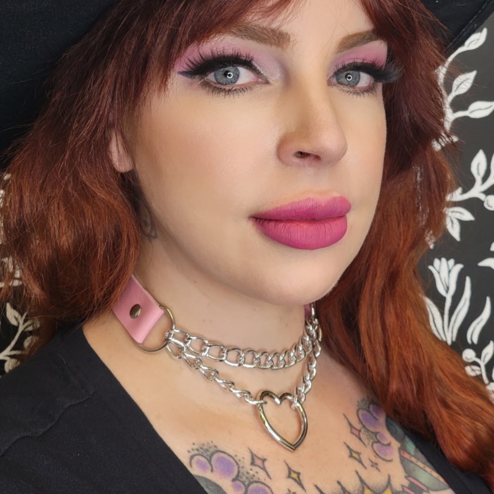 Heart in Chains Choker | Pastel Goth Bubblegum Pink Emo Kawaii Anime Egirl